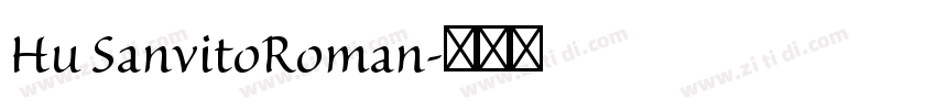 Hu SanvitoRoman字体转换